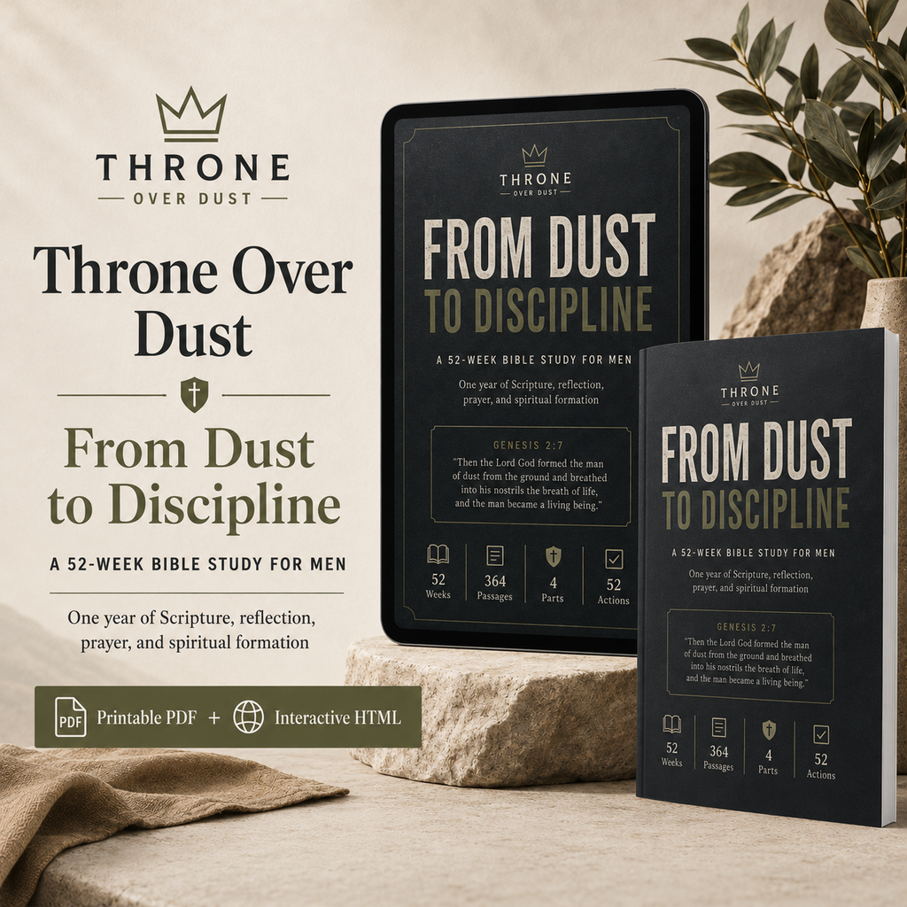 Men's 52 week Bible Study Guide From Dust To Discipline