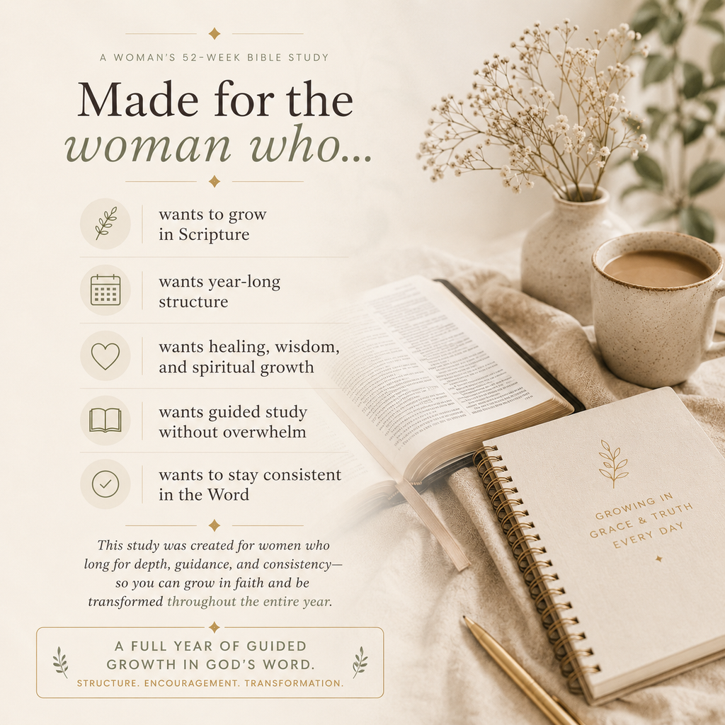 Grace and Scripture Women's 52 week Bible Guide Printable