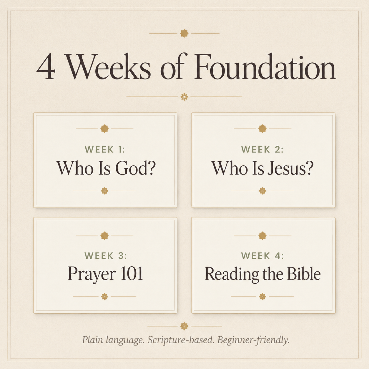 Grace and Scripture Women’s 4 week Bible Study printable